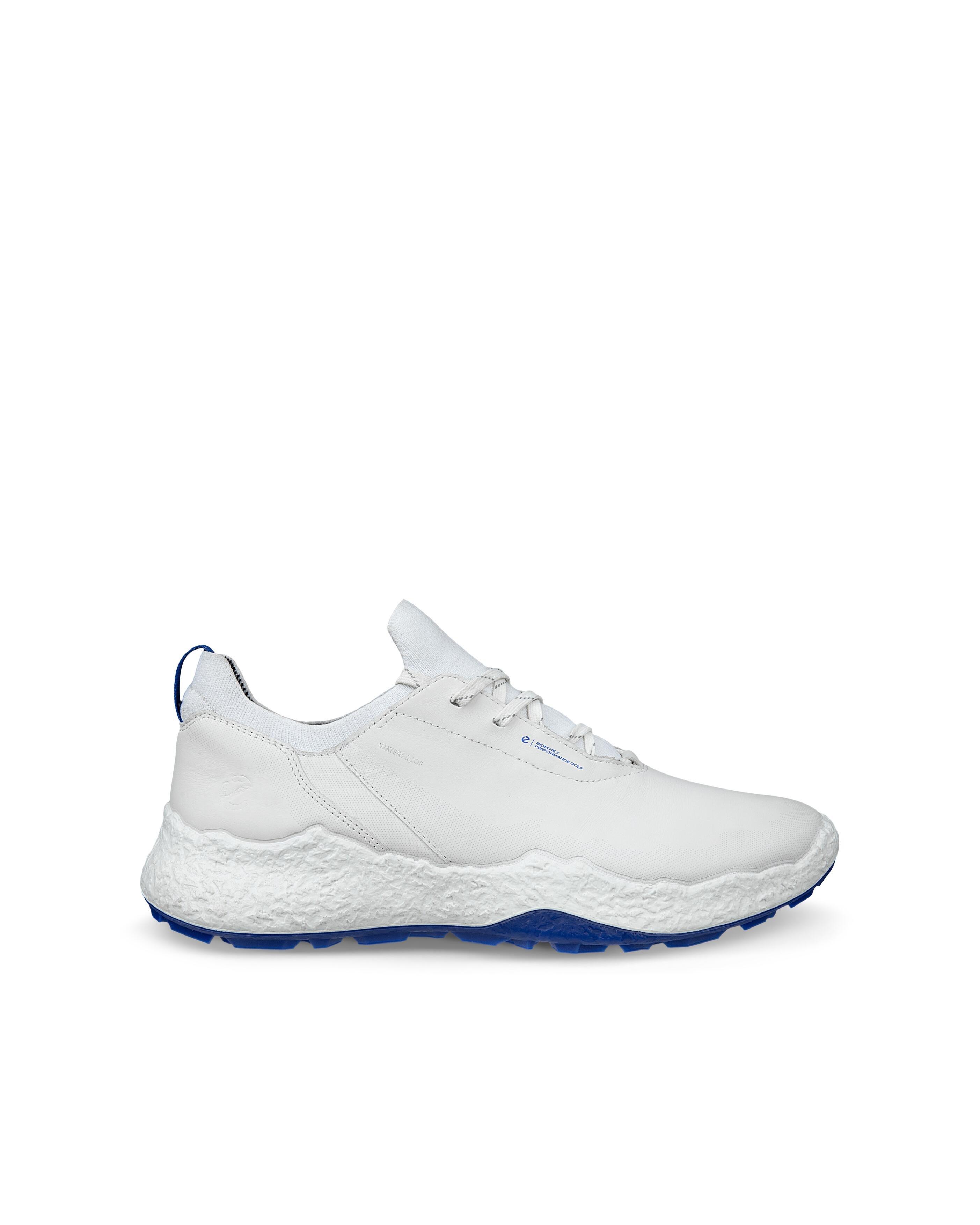 Men's BIOM H5 Spikeless Golf Shoe - White/Blue | ECCO | Golf Shoes